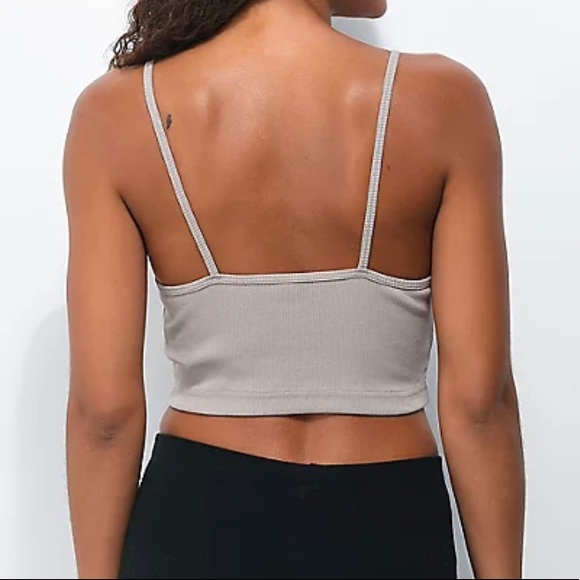 Reebok Classics Strappy Rib Khaki Tank Top - Picture 3 of 3